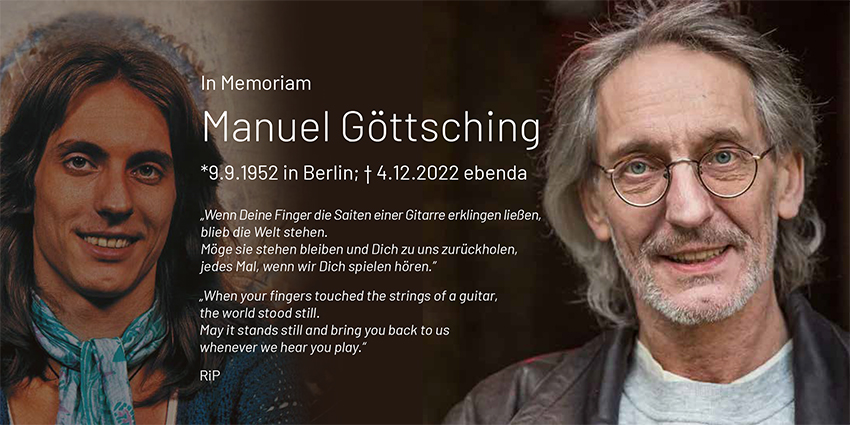 In Memoriam Manuel Gttsching